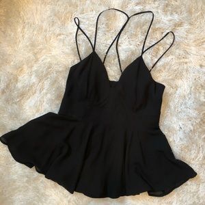 Black dress cami